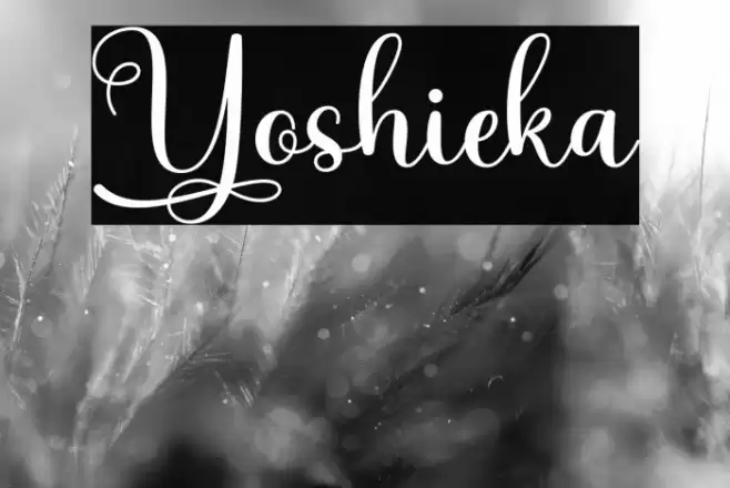 Yoshieka Font examples