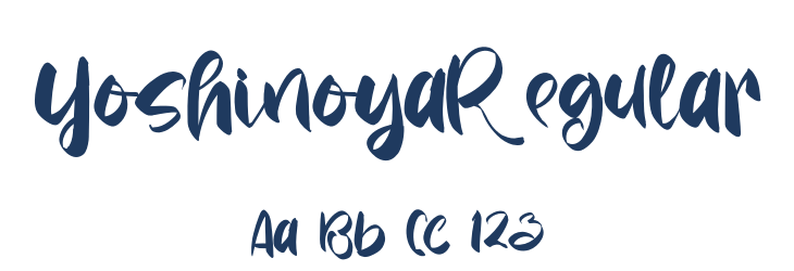 YoshinoyaRegular Font Preview