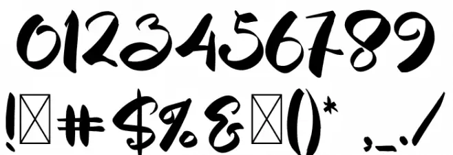 YoshinoyaRegular خط محارف أخرى