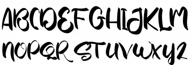 YoshinoyaRegular خط أحرف كبيرة