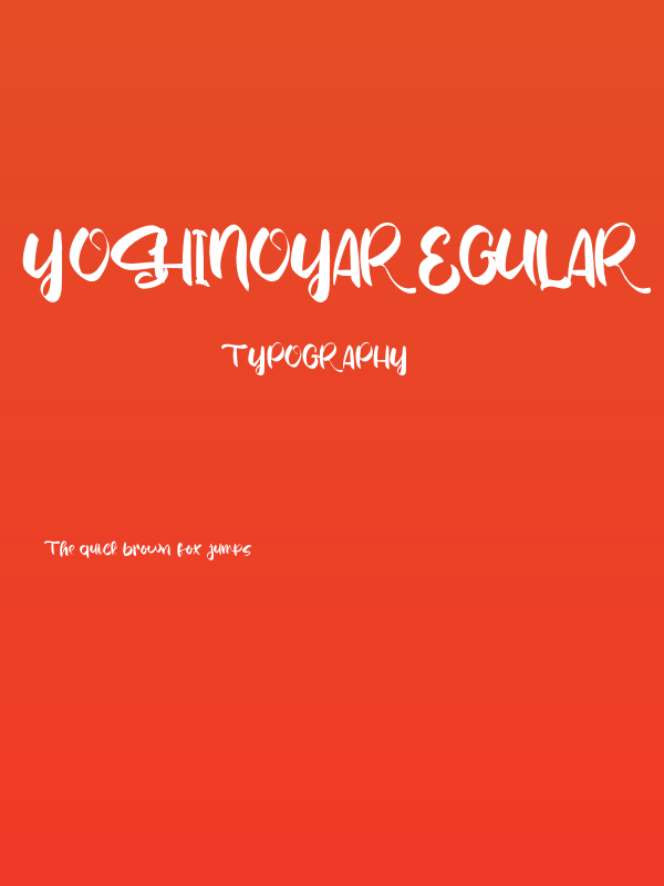 YoshinoyaRegular Poster