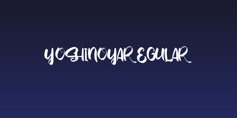 YoshinoyaRegular Social Header
