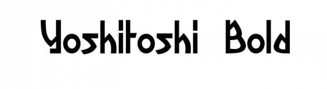 Yoshitoshi Bold  تنزيل الخطوط