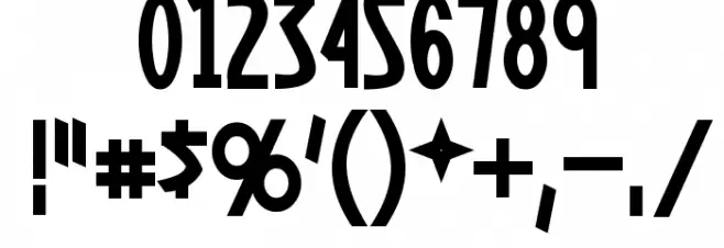 Yoshitoshi Bold Font OTHER CHARS