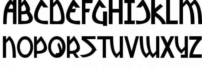 Yoshitoshi Bold 字体 大写