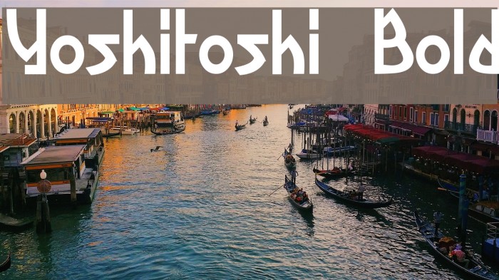 Yoshitoshi Bold Example 1