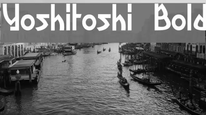 Yoshitoshi Bold Font examples