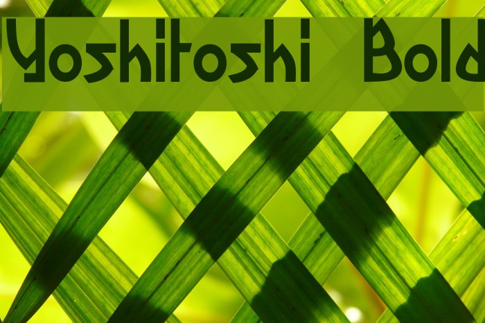 Yoshitoshi Bold Example 2