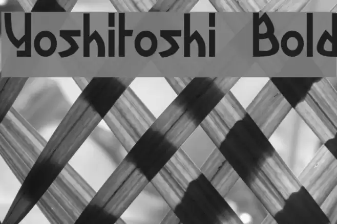 Yoshitoshi Bold Font examples
