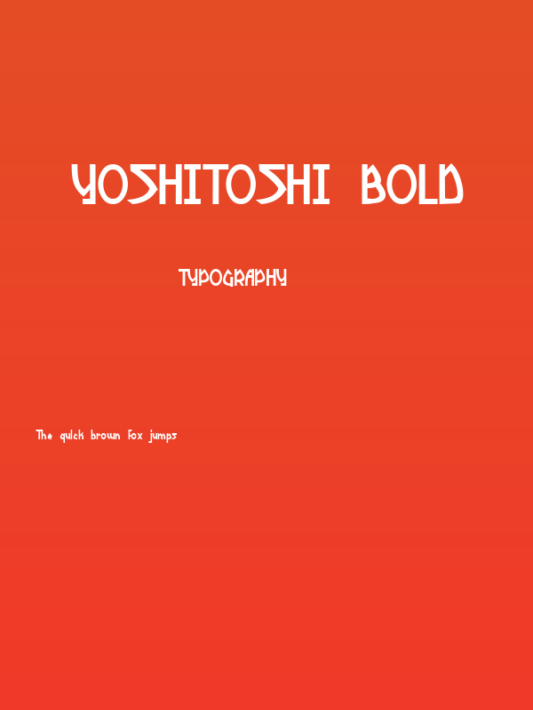 Yoshitoshi Bold Poster