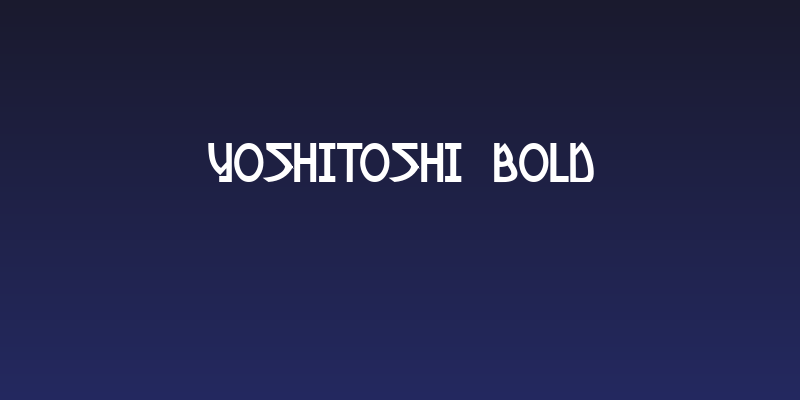 Yoshitoshi Bold Social Header