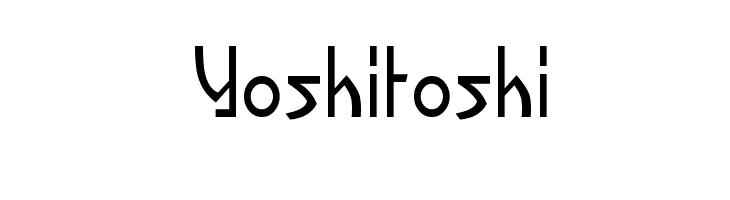 Yoshitoshi Font
