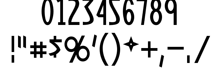 Yoshitoshi Font OTHER CHARS