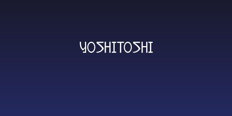 Yoshitoshi Social Header