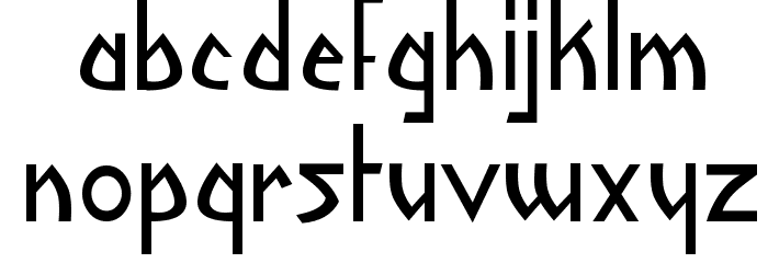 Yoshitoshi Font LOWERCASE