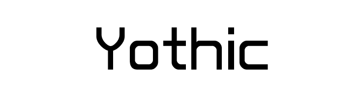 Yothic  Frei Schriftart Herunterladen