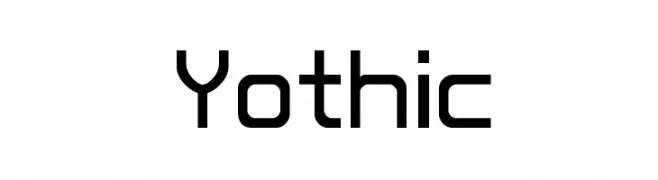 Yothic  font caratteri gratis