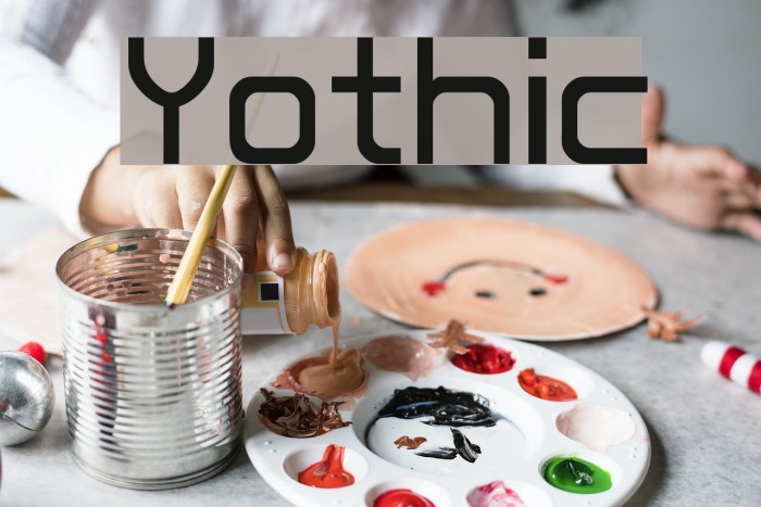 Yothic Font examples