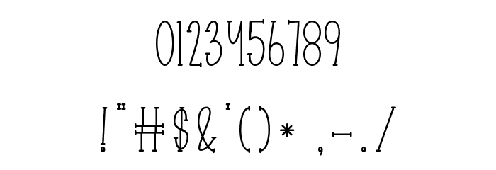 You Are My Font OTHER CHARS