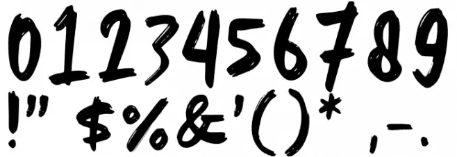 You Are Scared 字体 其它煤焦
