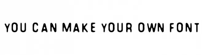 You Can Make Your Own Font  تنزيل الخطوط