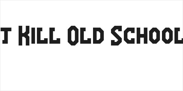 You Can't Kill Old School Regular Logo