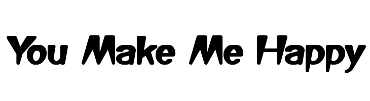You Make Me Happy Font