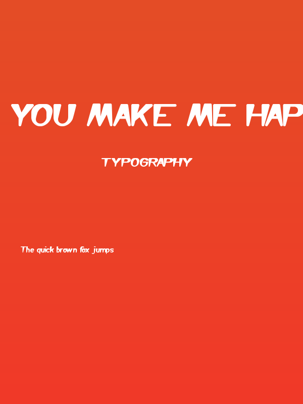 You Make Me Happy Poster