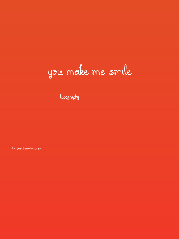 You Make Me Smile Poster