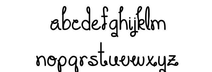 You Make Me Smile Schriftart Kleinbuchstaben
