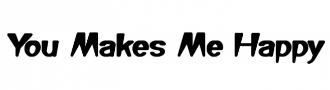 You Makes Me Happy  免费字体下载