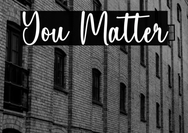 You Matter Caratteri examples