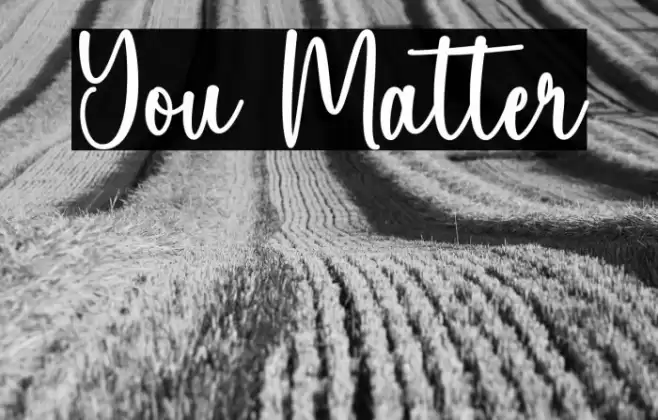 You Matter Caratteri examples