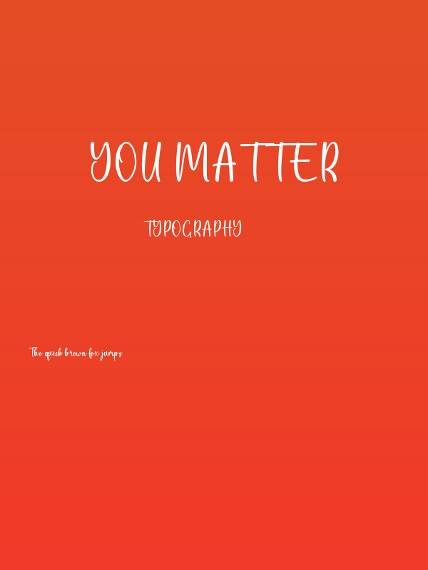 You Matter Poster