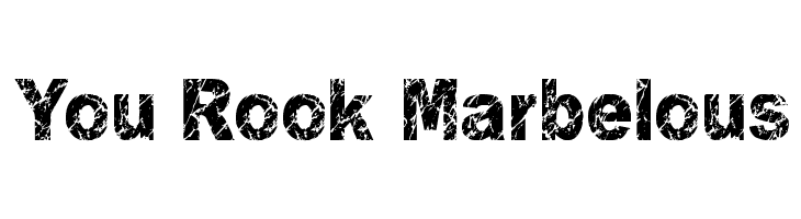 You Rook Marbelous  les polices de caractères gratuit tlcharger