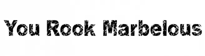 You Rook Marbelous  免费字体下载