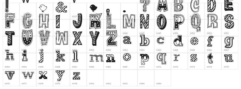 You Wish You Were a Shirley Character Map