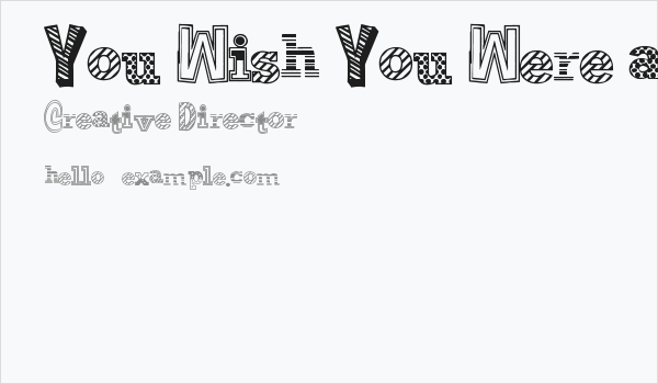 You Wish You Were a Shirley Business Card