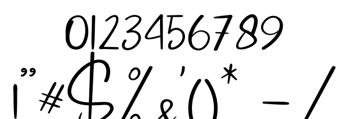 You Writing Font OTHER CHARS