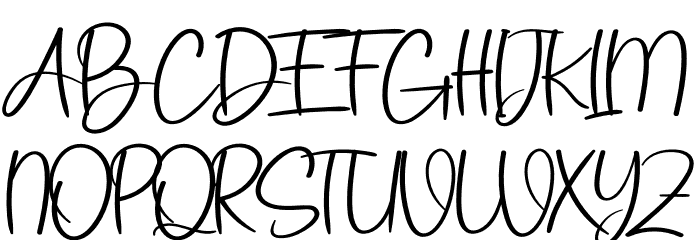 You Writing Font UPPERCASE