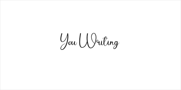 You Writing Logo