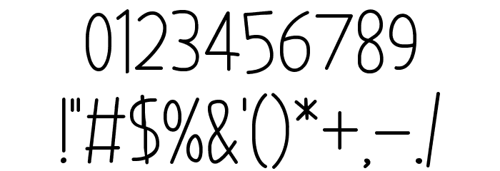 You are a TOY Font OTHER CHARS