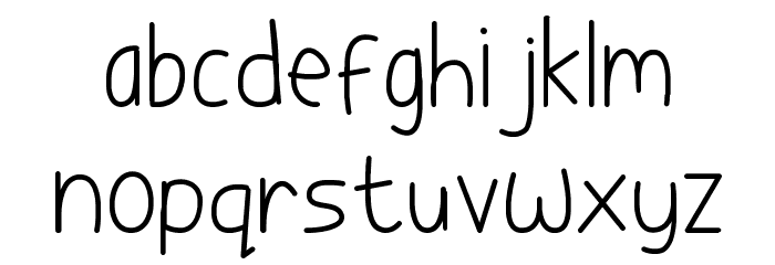 You are a TOY Font LOWERCASE
