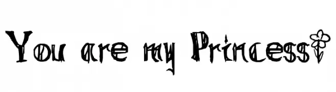 You are my Princess~  Free Fonts Download