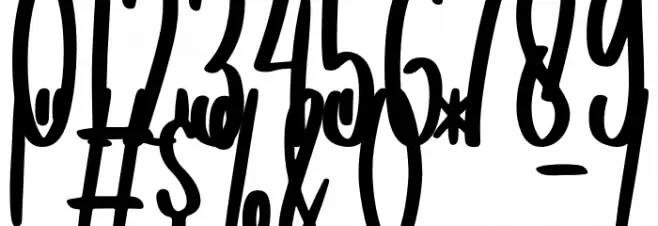 You are my everythink display f Font OTHER CHARS