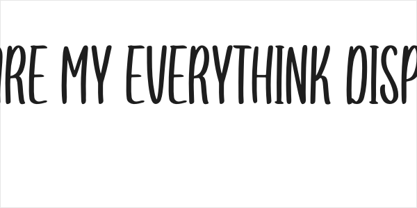 You are my everythink display f Logo