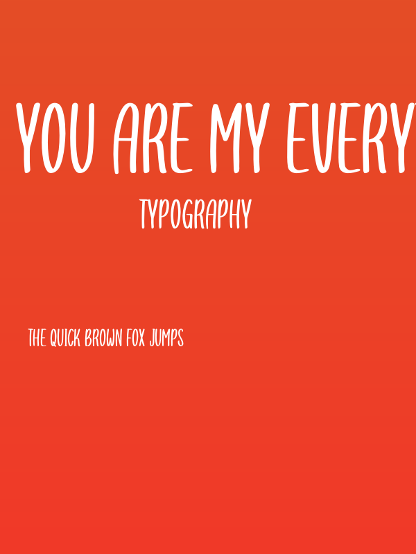 You are my everythink display f Poster