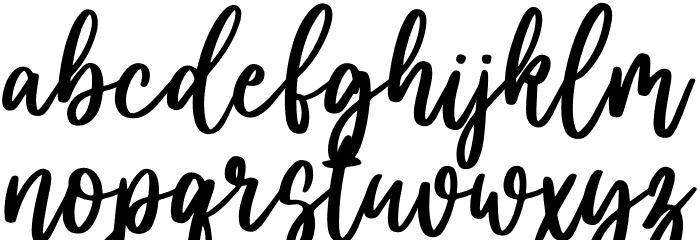 You are my everythink script fo Font LOWERCASE
