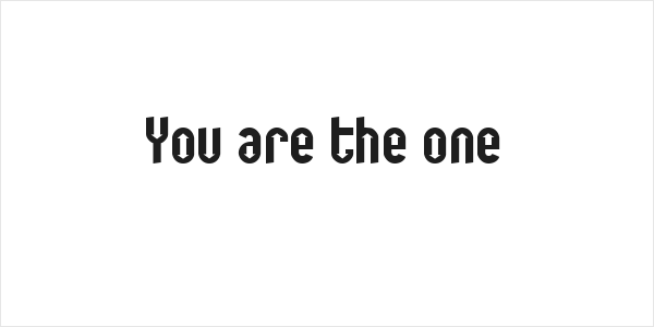 You are the one Logo