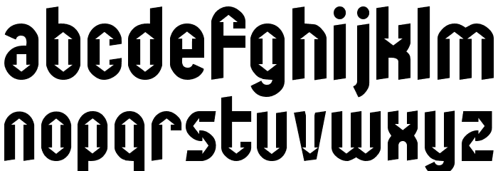 You are the one Schriftart Kleinbuchstaben